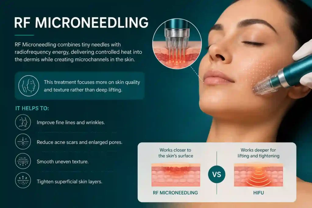 What Does RF Microneedling Do That HIFU Alone Cannot Thatcham