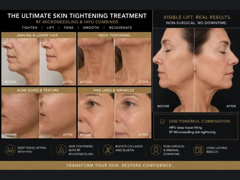 Results of combined treatment for the ultimate skin tightening treatment Thatcham
